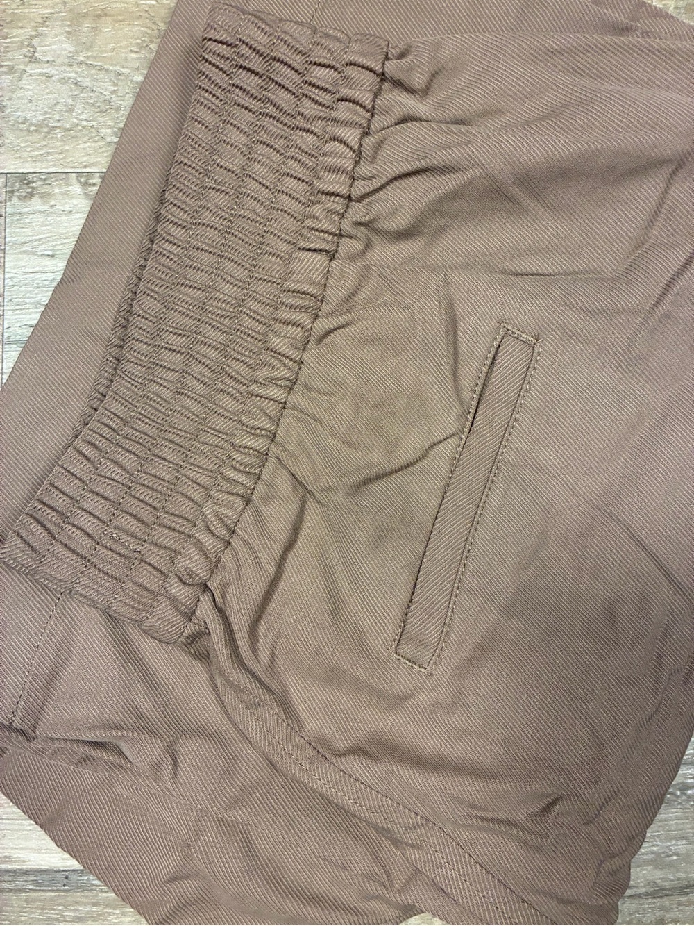 Madewell Draperweave Carley Wide Leg Pull On Pants Castle Rock Brown - Picture 11 of 11